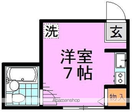 東京都杉並区高円寺北３丁目[1R/16m2]の間取図