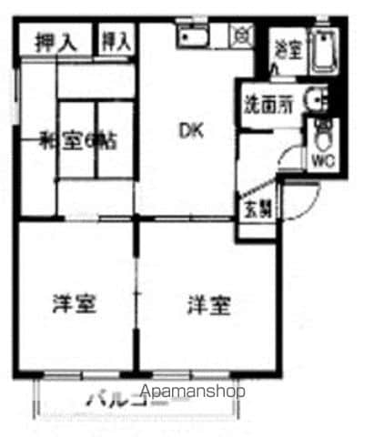 ラパルテール 壱番館 輝の間取り写真