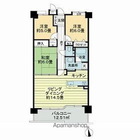 ライオンズマンション三好ヶ丘の間取り写真