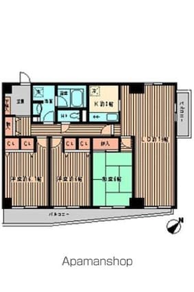 プリヴェ南万騎が原[3LDK/83.46m2]の間取図