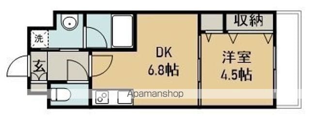 アスコット花京院の間取り写真