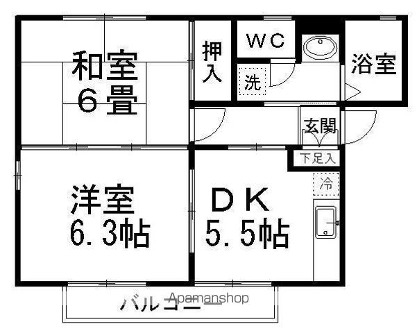 サンルミエールA棟の間取り写真