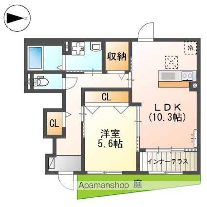 東京都あきる野市伊奈[1LDK/49.86m2]の間取図