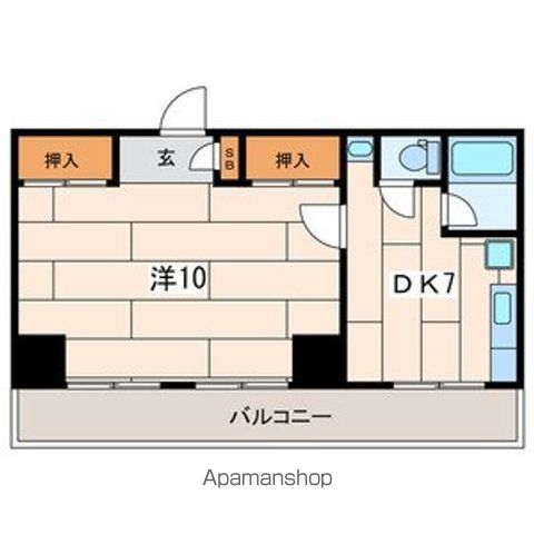 【藤沢市片瀬海岸のマンションの間取り】