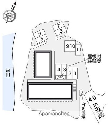 レオパレスひいらぎⅤ[1K/31.05m2]の配置図