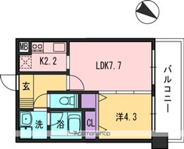 【コンダクト福岡東の間取り】