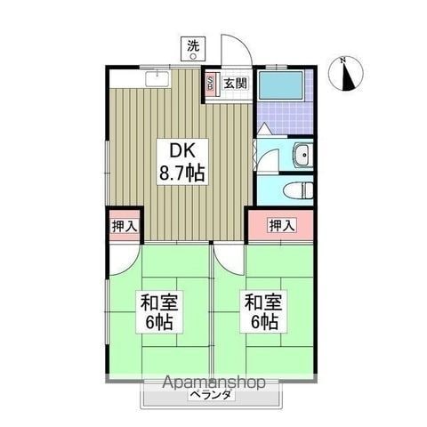 コーポゆりの間取り写真