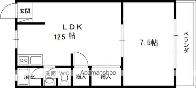 マンション花園の間取り写真