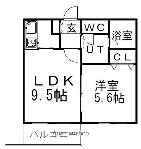 フランセジュール豊平3条の間取り写真