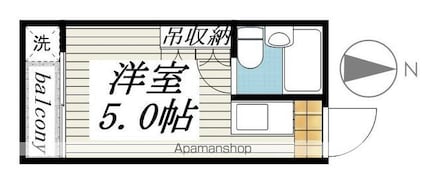 東京都中野区中央１丁目[1R/11.25m2]の間取図