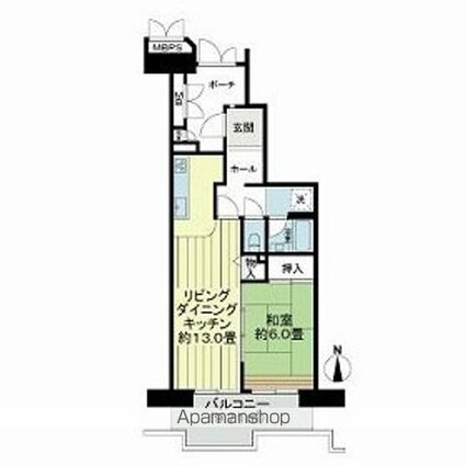 光が丘パークタウン四季の香弐番街[1LDK/50.35m2]の間取図