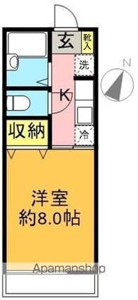 東京都世田谷区松原１丁目[1K/22.53m2]の間取図