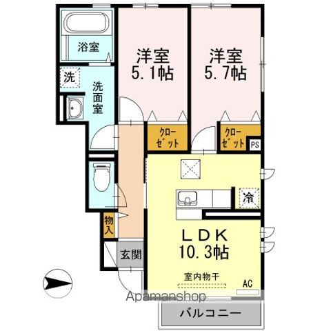 プレジオ Aの間取り写真
