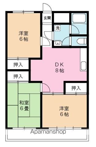 メゾンニュータウン嶋田の間取り写真