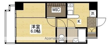 ラポール中島[1K/35.02m2]の間取図