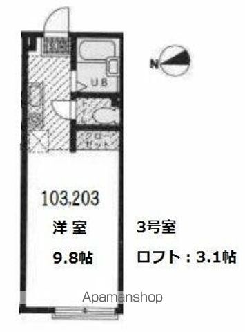 ハーミットクラブハウス久保町の間取り