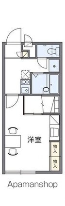レオパレス秋桜[1K/23.18m2]の間取図