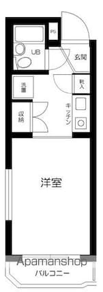 ワールドパレス永福町[1R/16.87m2]の間取図