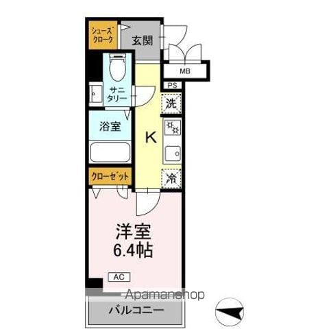 Eラオジアーの間取り写真