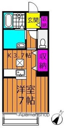 エルメゾン寿町[1R/29.98m2]の間取図