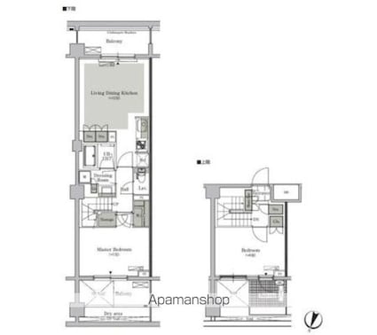 パークキューブ西ヶ原ステージ[2LDK/67.8m2]の間取図