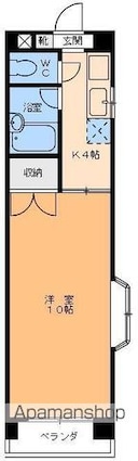 サニーコート本町[1K/27.1m2]の間取図