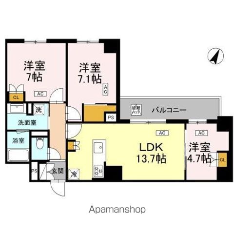 ロイジェント戸越銀座の間取り写真