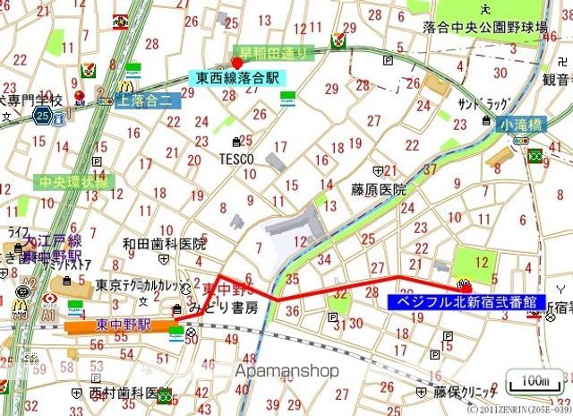 ベジフル北新宿弐番館の内装写真