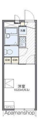 東京都練馬区田柄４丁目[1K/19.87m2]の間取図