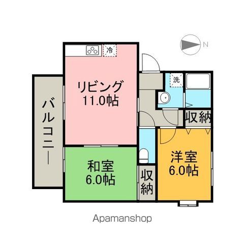 レジデンスアムールの間取り写真