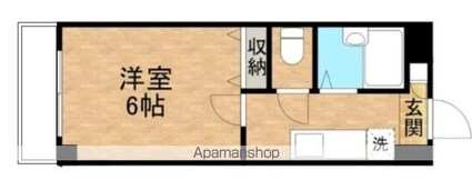 プライム王子神谷[1K/21m2]の間取図