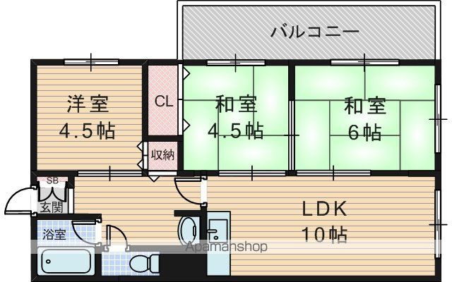 植原ユウハイツの間取り写真