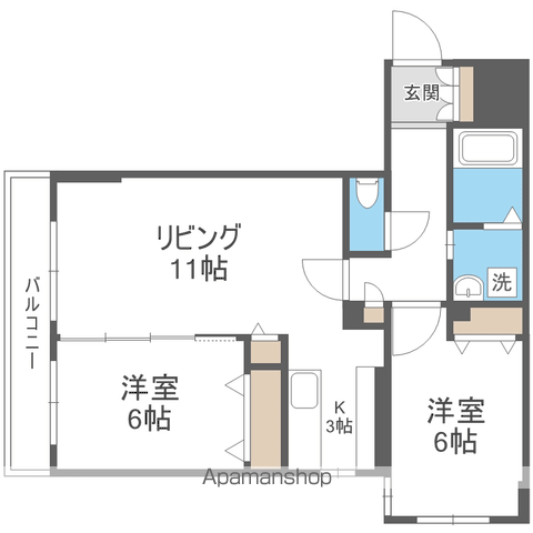 ラディア山鼻の間取り写真