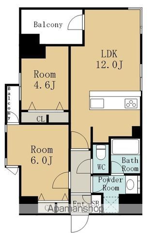 S−RESIDENCE高岳CLARITYの間取り写真