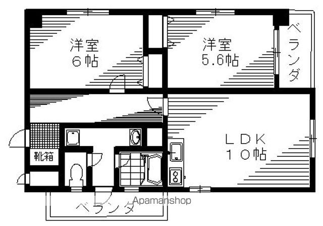 コーポ MARUKOMEIIの間取り写真