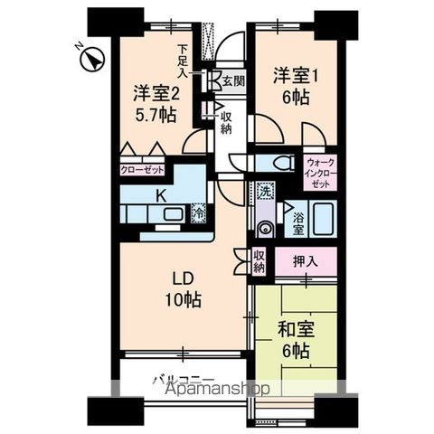 ヴェルポワール東葛西の間取り写真