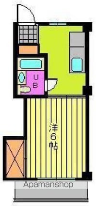 コーポ福原[1K/19.44m2]の間取図