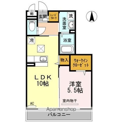 フォルテシモ[1LDK/40.18m2]の間取図