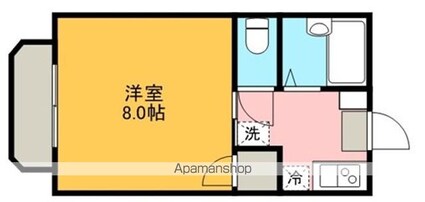 グリーンコーポＥ[1K/24m2]の間取図