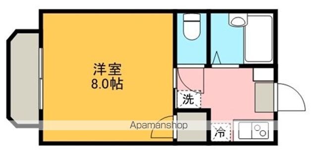 グリーンコーポＥ[1K/24m2]の間取図