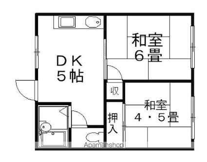 どんぐりハウス[2K/30.66m2]の間取図