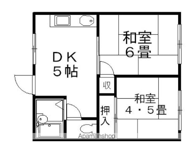 どんぐりハウス[2K/30.66m2]の間取図