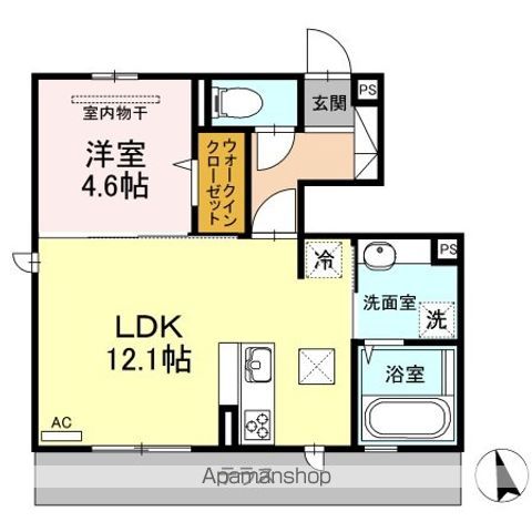 福岡市早良区重留のアパートの間取り