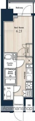 Ｎーｓｔａｇｅ秋葉原[1K/25.14m2]の間取図