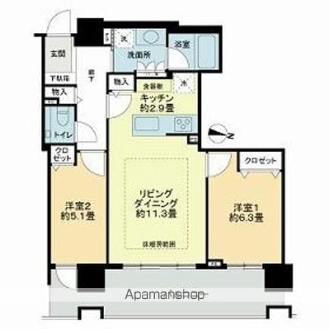 プレミストタワーズ札幌苗穂BRIGHTGATEの間取り写真
