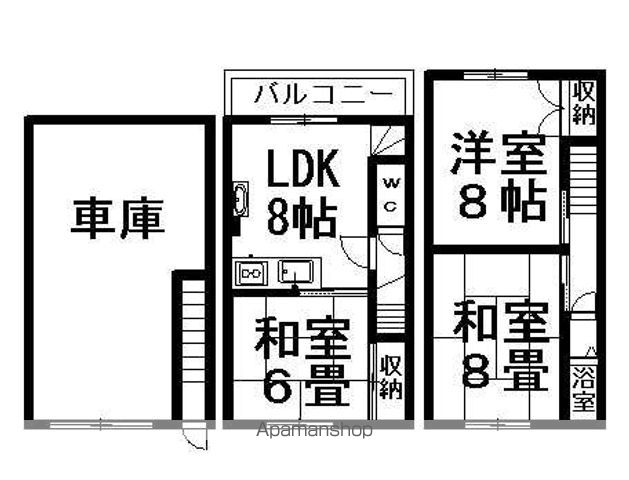 マンション川筋Aの間取り写真
