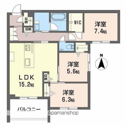 ヴィステリオ　プレミア[3LDK/81.56m2]の間取図