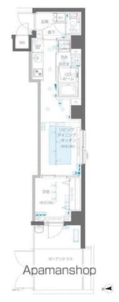 ＺＯＯＭ信濃町[1LDK/31.86m2]の間取図