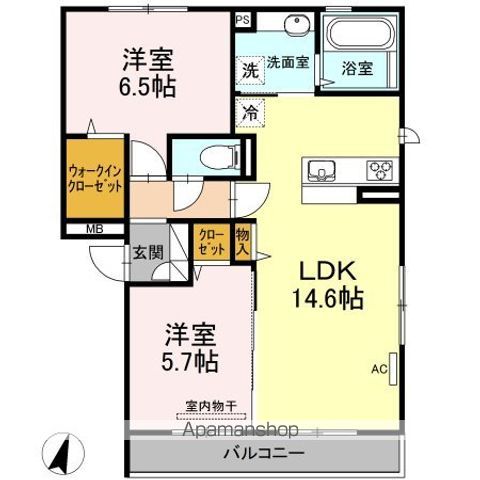 DーROOMS・K B棟の間取り写真