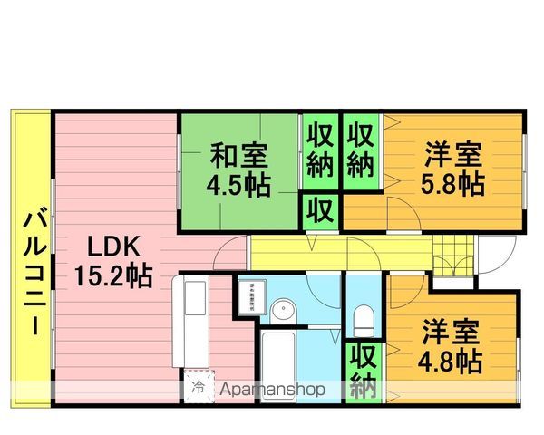 ビューパークヤマモの間取り